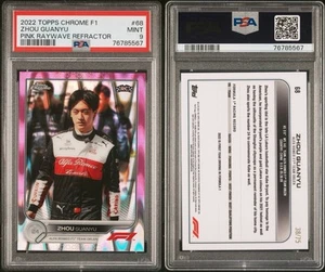 Zhou Guanyu (RC) 2022 Topps Chrome F1 #68 Pink RayWave /75 Alfa Romeo - PSA 9 - Picture 1 of 1