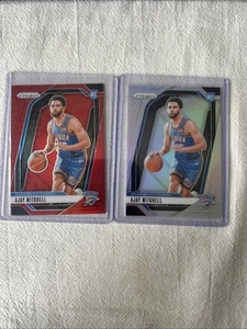 2024-25 Panini Prizm Ajay Mitchell RC Silver Rookie /299 red 2 Cards okc - Bild 1 von 2