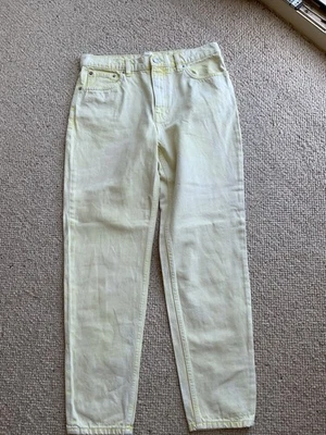 MANGO Mom Lemon Cotton Jeans - Size 10 - Worn Once - Image 1 of 4
