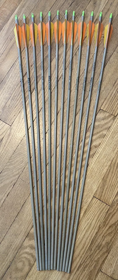 Easton 12x flechas negras-n-tostadas 32,75” excelente estado usado Foto 1 de 4