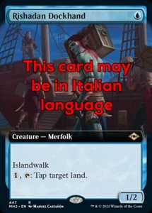 MTG RISHADAN DOCKHAND FOIL EXC - PORTUALE DI RISHADA - MH2 EXTRA IT - MAGIC - Imagen 1 de 1