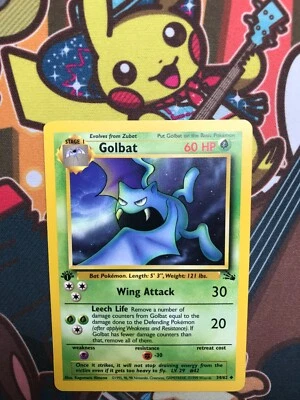 Golbat 1. Edition 34/62 Fossil englisch Pokemon Karten NM-MINT - Bild 1 von 2