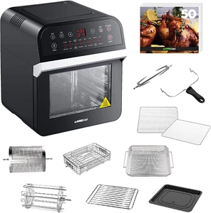 Freidora De Aire Eléctrica 15 En 1 De 12,7QT/12Litros Con Asador Y Deshidratador - Picture 1 of 9