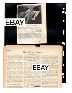 1926 LON CHANEY SR THE BLACKBIRD ORIGINAL SILENT CRIME MOVIE CLIPPINGS BROWNING - Picture 1 of 1