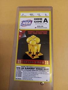 1997 Chicago Bulls Win Ticket STUB June 1st 1997 Jordan 31 Points Malone 23 Rare - Picture 1 of 8