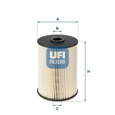 Filtro de combustible UFI 26.021.00 Audi Seat Altea Leon Skoda Octavia VW Golf Jetta Foto 1 de 4