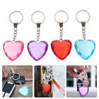 4 herzförmige Acryl-Schlüsselanhänger, für Tasche & Auto