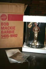 1990 BARBIE-BOB MACKIE’S 1ST BARBIE *DESIGNER GOLD* w/Shipper-NEW