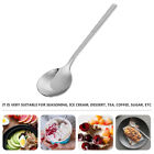 2 Pcs Cucharas Para Comer Small Spoons Stainless Steel Dessert