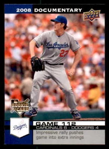 2008 Upper Deck Documentary #3315 Clayton Kershaw Dodgers Rookie (ref 83134) - Picture 1 of 2