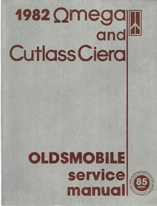 1982 Oldsmobile Omega and Cutlass Ciera service manual - Foto 1 di 1