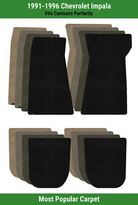 Tapetes carpete Lloyd Ultimat linha dianteira e traseira para Chevrolet Impala 1991-1996  - Imagem 1 de 4