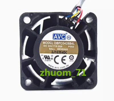 1PC AVC DBPC0428B4L 4028 24V PWM 4-wire waterproof high air volume inverter fan - Image 1 of 3