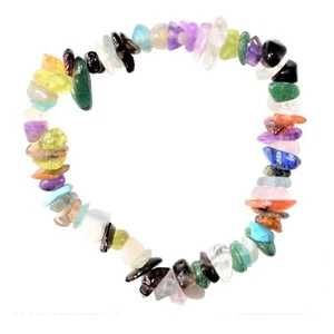 CHARGED Premium Every Crystal Chip Stretchy Bracelet (40+ Crystal Types) REIKI! - Picture 1 of 10