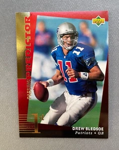 Fútbol americano Upper Deck 1994 Drew Bledsoe Predictor Redemption #R9 Patriots - Imagen 1 de 2