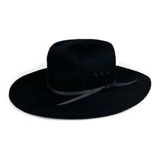 Vintage MHT Cowboy Hat Black Western XX Fur Blend Rodeo Rancher USA Made