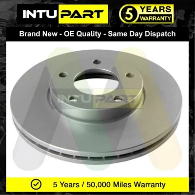 Fits Mazda 3 2004-2014 5 2005- + Other Models Intupart Front 1x Brake Disc - Image 1 of 4