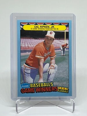 1987 Fleer Cal Ripken, Jr. #37 Baseball's Game Winners Baltimore Orioles - Image 1 of 2