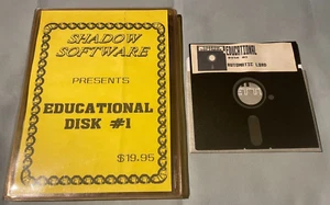 EDUCATIONAL DISK #1 - Atari 400/800 Computer Shadow Software 5.25 Floppy TESTED! - Picture 1 of 3