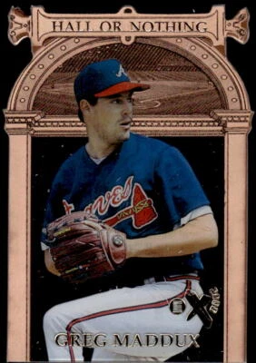 Skybox E-X2000 Greg Maddux 1997 12 como nuevo salón o nada béisbol Atlanta Braves Foto 1 de 2
