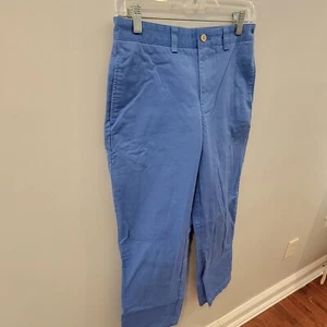 Vineyard Vines Boys Pants Blue Chino Size 16 Dress Slacks 28x30 Flat Front - Picture 1 of 10