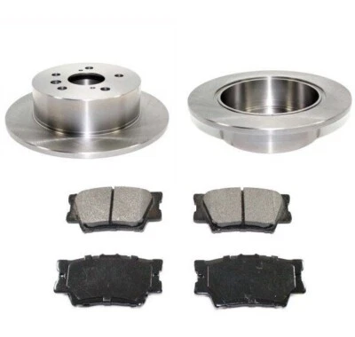Juego de 2 piezas de rotores de disco trasero de alta resistencia y pastillas de freno traseras AVALON 2008-2012 Foto 1 de 3