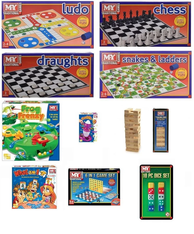 New Kids Range Traditional Board Games Childrens Family Games Toy Vintage Adults - Image 1 of 1