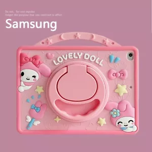 My Melody tragbare Silikon 360° drehbare Halterung Tablet Hülle für Samsung SX-Tab A7 - Bild 1 von 31