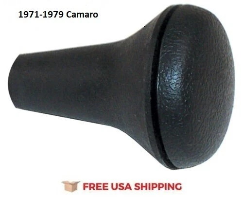 Compatível com 1971-1979 Chevrolet Camaro botão de câmbio preto 3 velocidades e automático - Imagem 1 de 2