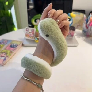 Cartoon snake plush doll bracelet Cute Kawaii green grass doll gift ,2 sets - Picture 1 of 5