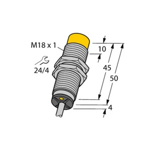 A● TURCK NI8-M18-VP4X 15612 Inductive sensor PNP - Foto 1 di 4