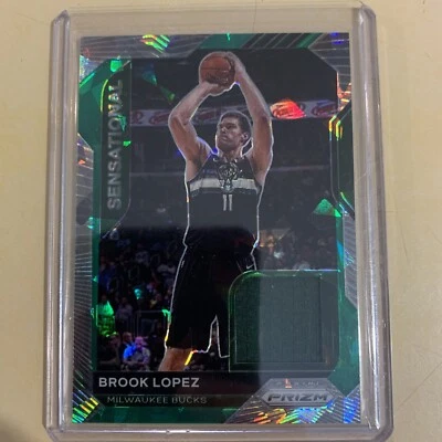 2021 Panini Prizm Sensational Patch 35/56 Milwaukee Bucks Brook Lopez - image 1 of 2