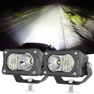 2X 3" 40W Flood LED Cube FOG Spot Work Light Driving Offroad Motorcycle Lamp ATV - Picture 1 of 14