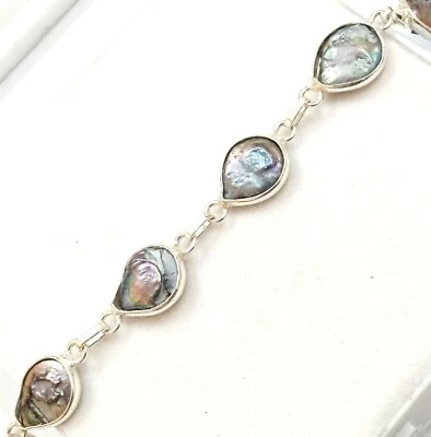 Gift For Her Keshi pearl Silver plated Bracelet Tribal  Bracelet - Image 1 of 4