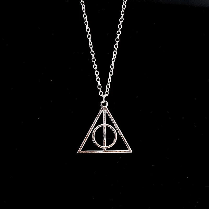 Collana Harry Potter logo simbolo i doni della morte hermione ron wisley - Immagine 1 di 1