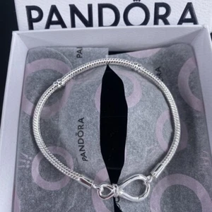 NEU Original PANDORA 20 cm Damen-Armband Silber 925 Unendlichkeit-Knoten - Bild 1 von 6