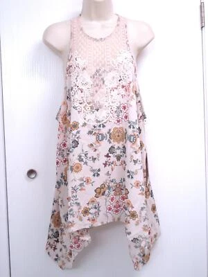 Camiseta sin mangas Band Crush talla 2X ajuste holgado informal floral sisa profunda mordedura de tiburón nueva Foto 1 de 4