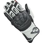 -HELD- Sambia Pro Size K-8 Motorcycle Gloves Leather Touchscreen Grey-Black