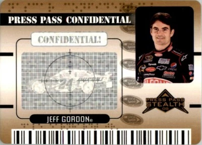 2009 Press Pass Stealth Confidential Jeff Gordon #PC16 NASCAR Insert - Image 1 of 2