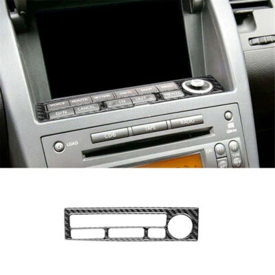 Cubierta de panel de botón de navegación de fibra de carbono para Nissan 350Z 2003-2005 Foto 1 de 4
