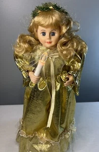 VTG Musical Angel Holiday Time 18" Animated Holiday Motion-ettes Display WORKS - Picture 1 of 15