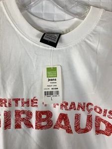 T-shirt MARITHE FRANCOIS GIRBAUD VINTAGE ANNI 90 stampa logo logo 2XL nuova con etichette - Foto 1 di 6