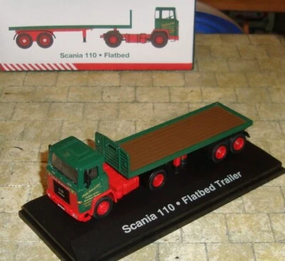 EDDIE STOBART - SCANIA 110 SUPER - CAMIÓN PLATAFORMA - 1:76 - EN CAJA Foto 1 de 4