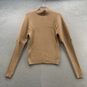 &merci Anthropologie Neu mit Etikett Damen M hellbraun Langarm Pullover Sweater Stehkragen - Bild 1 von 12