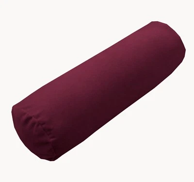 mb53g Deep Red Flat Micro Suede Flock Velvet Bolster COVER Neck Roll CASE Size - image 1 of 4