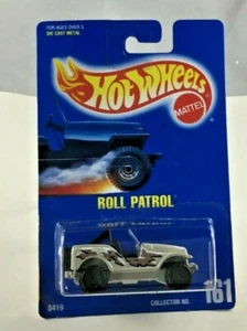 Hot Wheels Mattel Roll Patrol Jeep Camoflauge No.161 Star On Hood Vintage 1990 - Picture 1 of 6