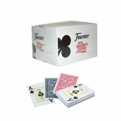 Fournier 2818 Plastik Karten Casino Canasta 2 Eckzeichen Poker Spielkarten
