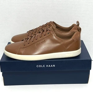 Cole Haan Hombres Grand+ Zapatillas Crosscourt Talla 9.5 M Cuero Marrón Nuevas - Imagen 1 de 6