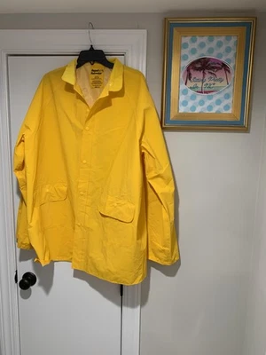 Repel Rainwear Jacket Mens 2XL Yellow PVC Waterproof Rain Coat Workwear 7960 - Image 1 of 4