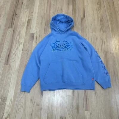 Sudadera con Capucha Extremadamente Rara Bebé Azul Corona Tribal Logo Y2K JNCO #skater Foto 1 de 4